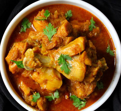 <span style="color:#6e1310">Andhra Chicken Curry